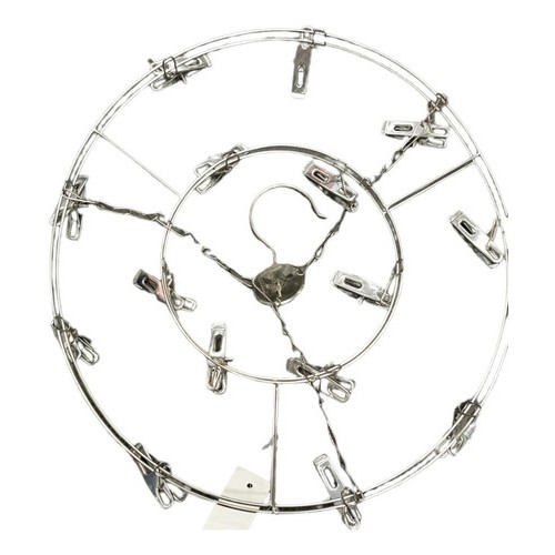 TENDEDERO ROPA COLGAR METAL CIRCULAR 15 PALILLOS ACERO INOXIDABLE