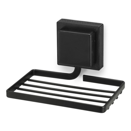 Jabonera Reja Adhesivo 3m Negro