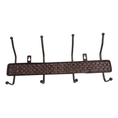 Perchero Simil Ratán Pared Puerta 4 Perchas