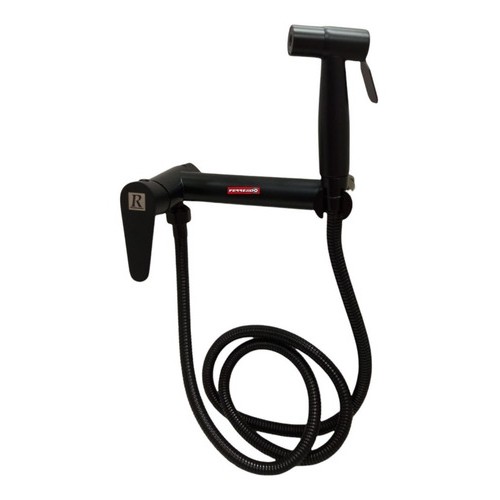 Mezcladora Ducha Higiénica Ac. Inox. Negro Mate