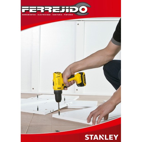 Taladro Inalámbrico 12v Stanley Litio Scd12s2k- Ferrejido