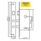 Cerradura Elisil 5810 Buje Ac. Zincgrip