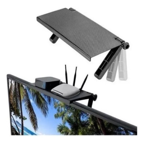 Soporte Pantalla Y Canalera Estante