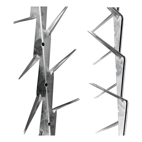 Puas O Pinchos De Seguridad Para Muros Acero Inoxidable Color Gris