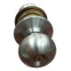Pomo Puerta C/llave Acero Inox Redondo