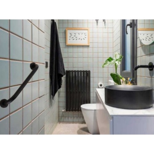 Agarradera Negra De Baño 30 Cm