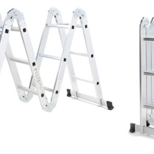 Escalera Aluminio Convertible 12 Escalones