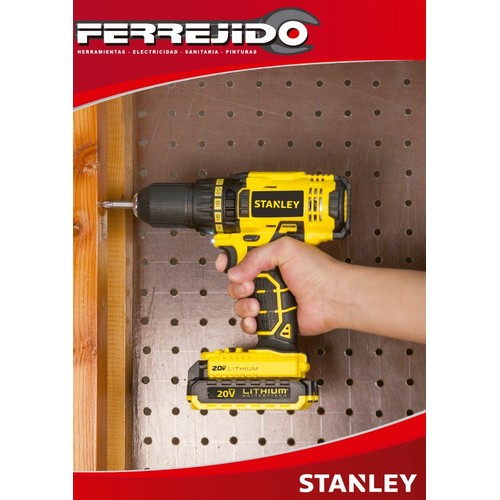 Taladro Inalámbrico 20v Stanley Litio Scd20c2- Ferrejido