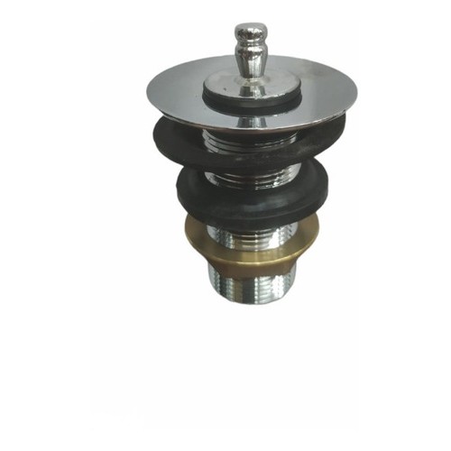 Válvula Metálica P/pileta Con Tapón Cromado