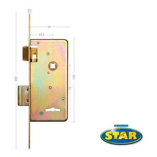 Cerradura Star 210 Junior Pasador Recto