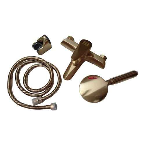 Monocomando Bañera Ducha Gold Ac Inoxidable
