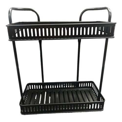 Porta Shampu Repisa 2 Estantes Negro