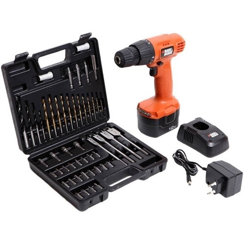 Taladro Atorn A Batería 12v 10mm Byd C/ 50 Acc. Black Friday