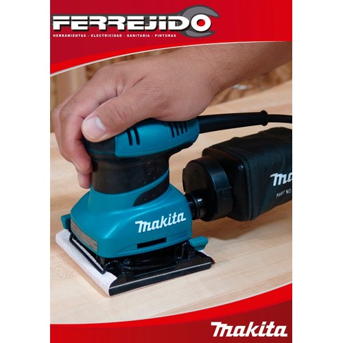 Lijadora Orbital 180w Makita 114x140mm B04557- Ferrejido