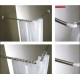 Barrote Palo Cortina Ducha En U Con Codos 90 Cm
