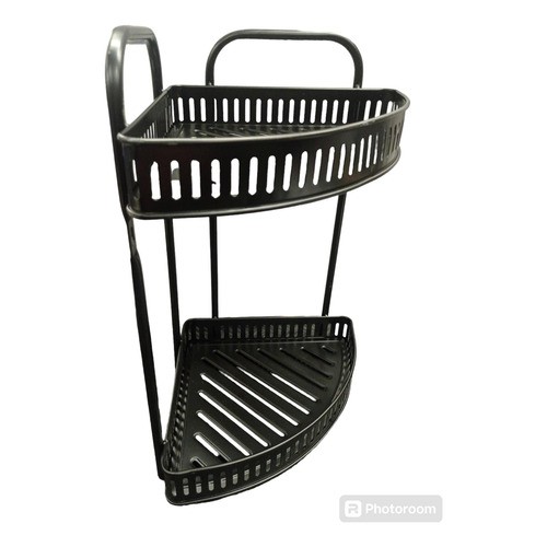 Porta Shampu Repisa Esquinero Negro