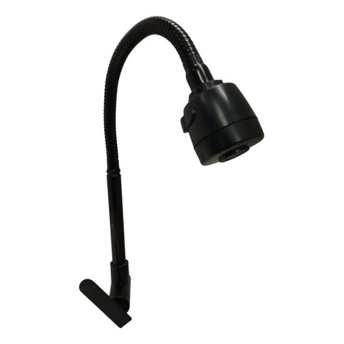 Grifo Pared Cocina Negro Pico Flexible