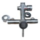 Barral Ducha C/grifería Satinado Acero Inox