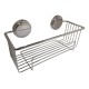 Porta Shampu Organizador Baño Cromado Adhesivo