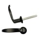 Pestillo Manija Metalico Negro 8 Mm