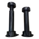 Pata Para Mueble Plástica Negra Regula 15 A 18cm