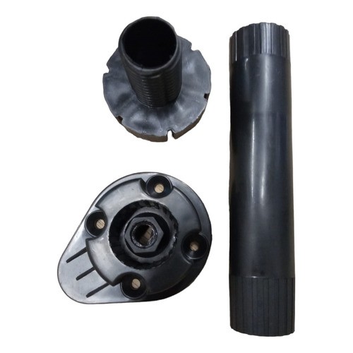 Pata Para Mueble Plástica Negra Regula 15 A 18cm