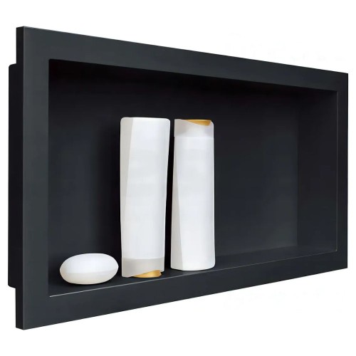NICHO EMPOTRAR EMBUTIR DUCHA 30 X 60 NEGRO RIMONTTI