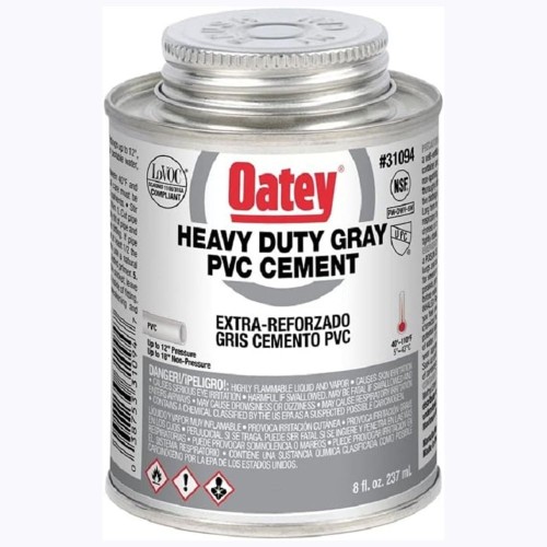 ADHESIVO CEMENTO GRIS PARA CAÑOS PVC 237ML OATEY