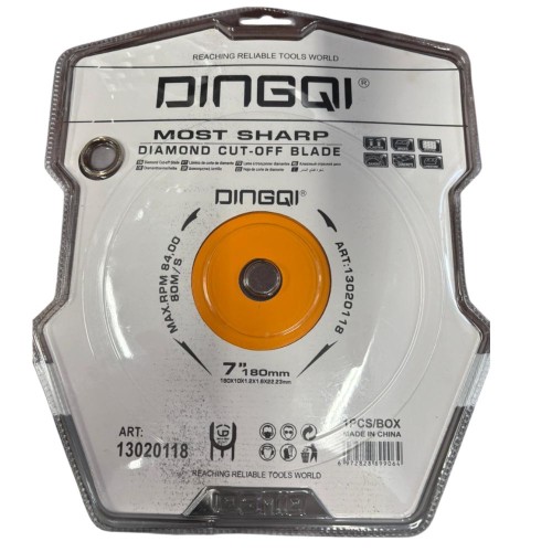 DISCO CORTE CERAMICA PORCELANATO DINGQI 7 PULGADAS