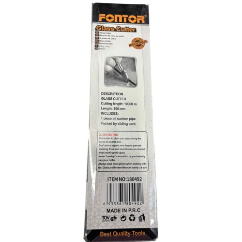 CORTAVIDRIO FONTOR 165MM 3-15MM CON ACEITERA