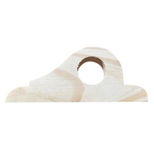SOPORTE P/ BARROTE CORTINA MADERA PECHO PALOMA 23MM
