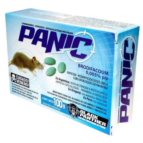 RATICIDA PANIC SIN PARAFINA CAJA 100GRS