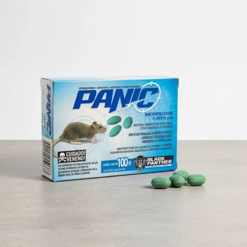 RATICIDA PANIC SIN PARAFINA CAJA 100GRS