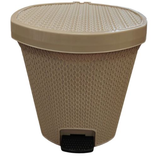 PAPELERA BASURERO PLASTICO RATAN 20L CON PEDAL