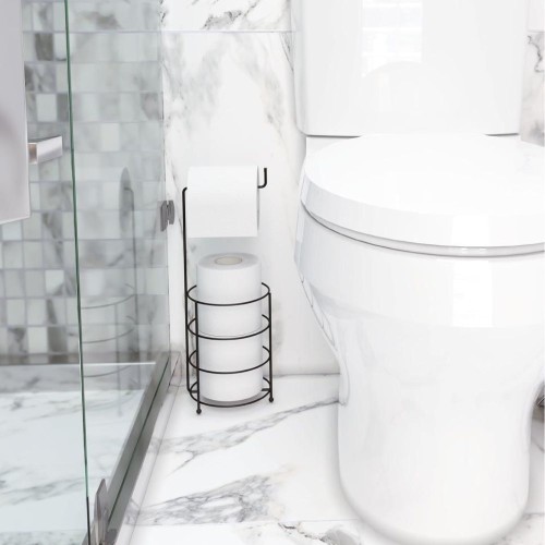 SOPORTE 3 PAPEL HIGIENICO PORTA ROLLO DE PISO