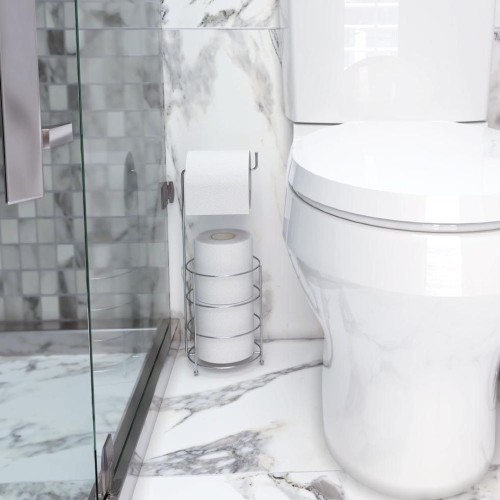 SOPORTE 3 PAPEL HIGIENICO PORTA ROLLO DE PISO
