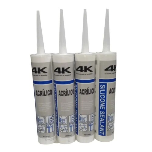 SILICONA SELLADOR ACRILICO BLANCO 300ML 480G 4K FERREJIDO