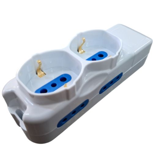 ALARGUE ZAPATILLA NAF SIN CABLE 2 SCHUKO + 4 MODULAR 203072