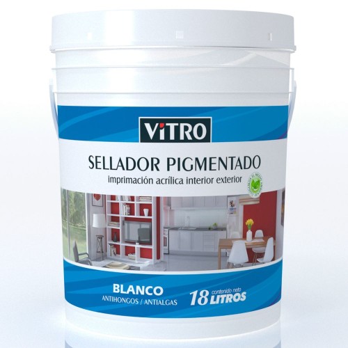 PINTURA SELLADOR PIGMENTADO VITRO BLANCO 18L