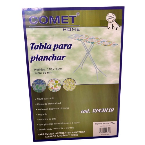 TABLA PARA PLANCHAR COMET HOME PLEGABLE REGULABLE 110X33 CM