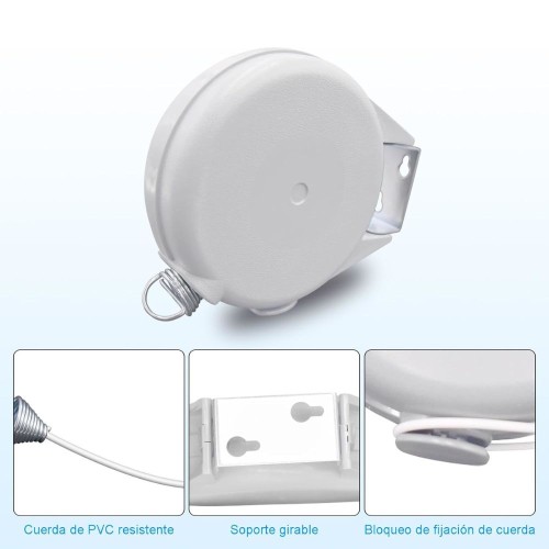 TENDEDERO CUERDA RETRACTIL MULTIANGULAR 12 MT EXTERIOR