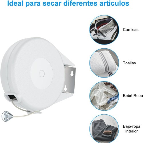 TENDEDERO CUERDA RETRACTIL MULTIANGULAR 12 MT EXTERIOR