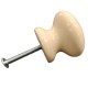 TIRADOR CERAMICA REDONDO P/ MUEBLE 4x3CM