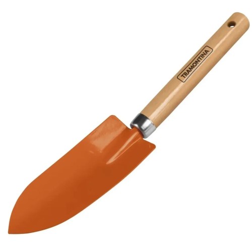 PALA JARDIN ANGOSTA TRAMONTINA 30CM MANGO MADERA FERREJIDO
