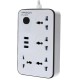 ALARGUE SCHUCO 3 USB + 4 ENCHUFE UNIVERSAL C/ LLAVE  1.8MT