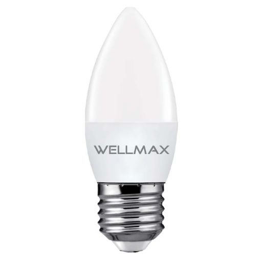 LAMPARA LED E27 06W WELLMAX SAMSUNG VELA LUZ CALIDA