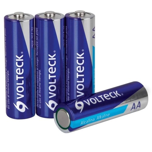 PILA ALCALINA VOLTECK AA 4 UNIDADES 1.5V