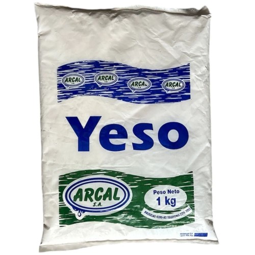 YESO PARIS PAQUETE 1KG EN POLVO PARA ARTESANIAS